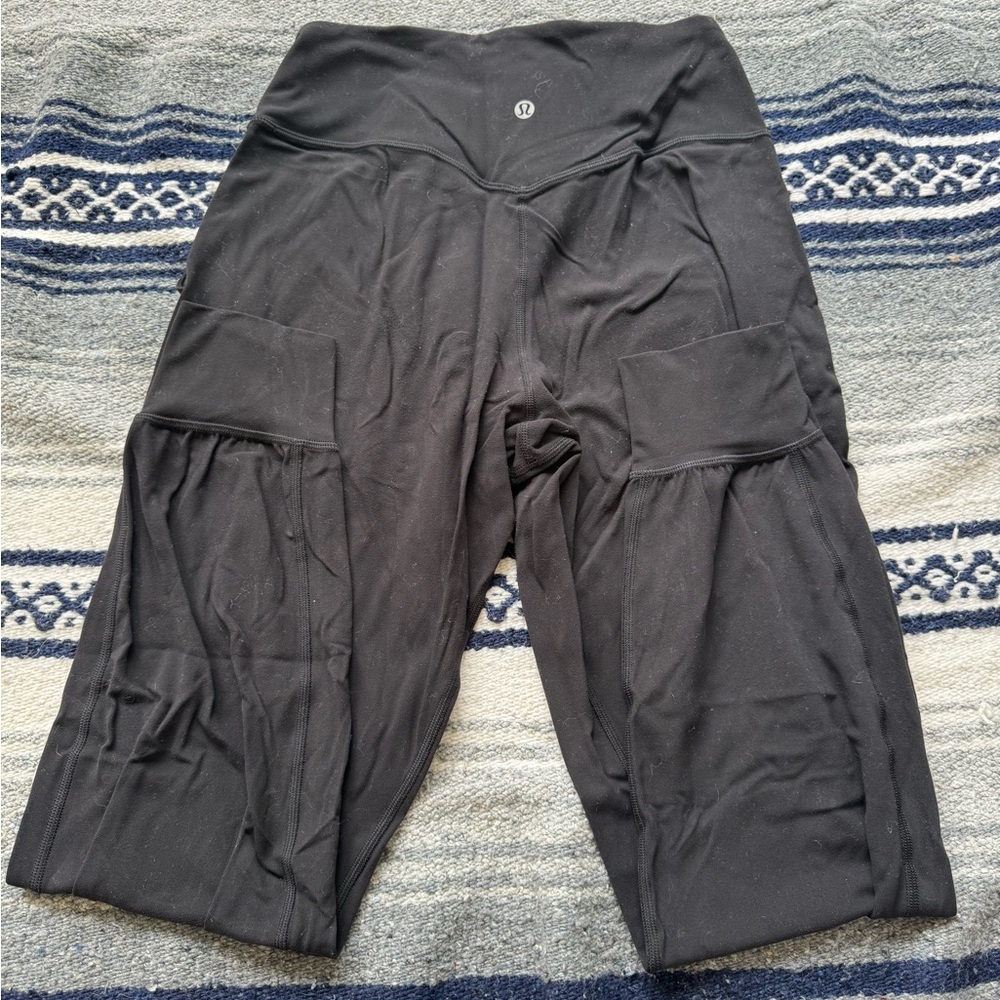 Lululemon Women’s Black Mid Rise Jogger Leggings Size 6